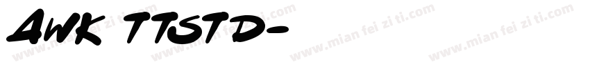 Awk ttstd字体转换